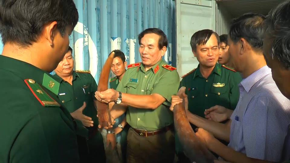 Phat hien 10 tan nga voi, vay te te 