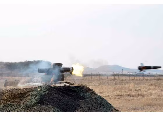 Phía Triều Tiên hiện vẫn chưa công bố định danh, thông số ban đầu tên lửa chống tăng mới.