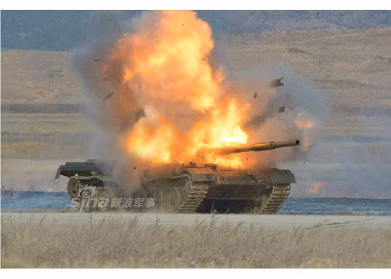 Mục tiêu thử nghiệm là xe tăng T-62 hoặc là mẫu tăng Triều Tiên sao chép T-62.