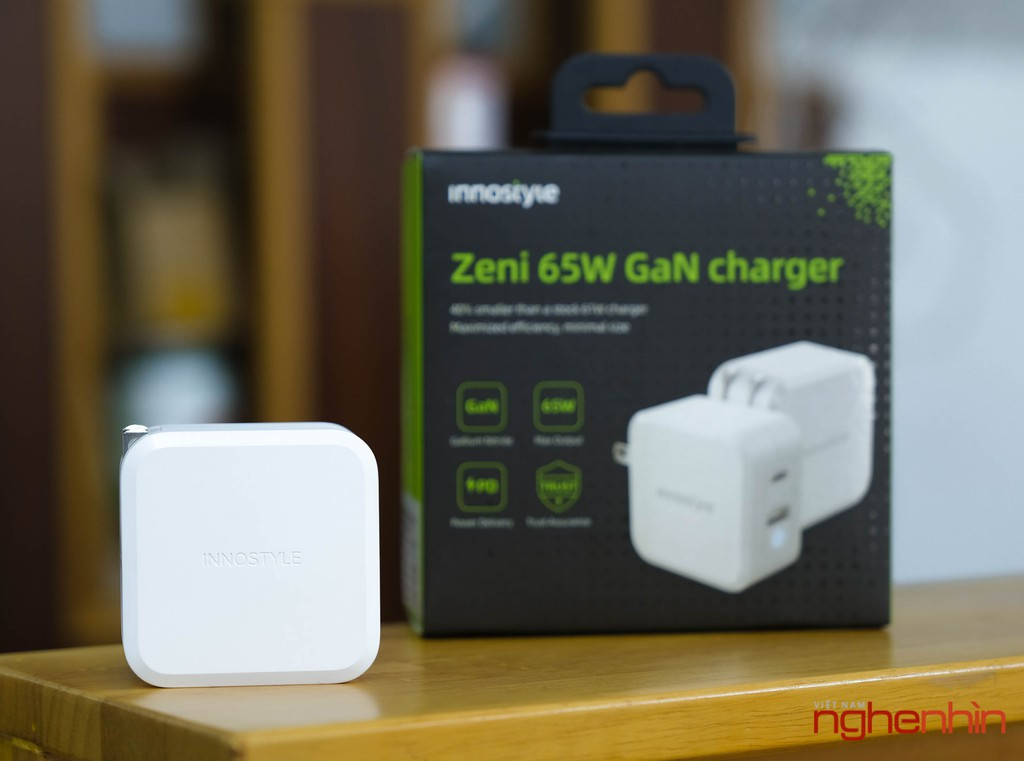 Cuc sac Innostyle GaN Zeni 65W sieu nho, gia hon 1 trieu