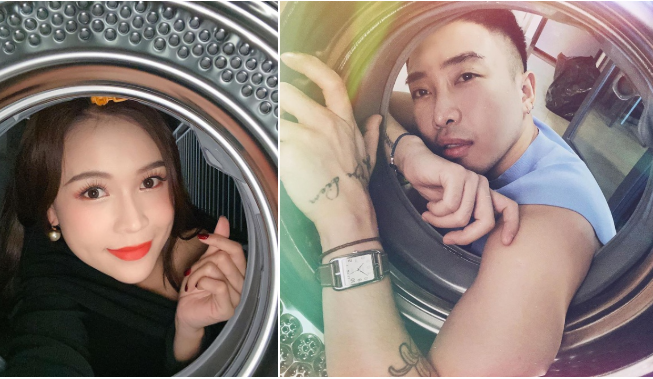 Dân mạng bắt trend "sống ảo" với nồi cơm điện, máy giặt, giấy bạc - Hình 2 Dan mang bat trend