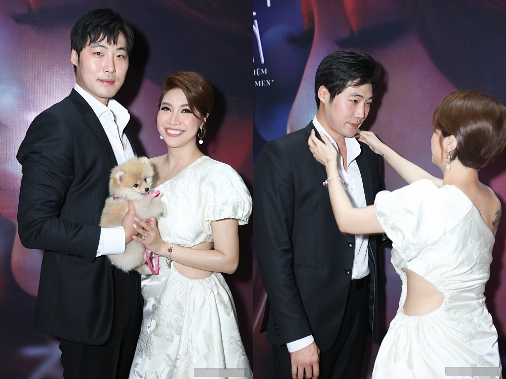 Pha Lê tình tứ với bạn trai Hàn Quốc Emmanuel Shin trong buổi công bố dự án mới của mình. Được biết, Pha Lê và Emmanuel Shin quen nhau vài tháng nhưng tình cảm rất mặn nồng. ‘Một nửa’ của Pha Lê là người Hàn, từng tốt nghiệp đại học ở Mỹ và hiện làm giám đốc một công ty tại Việt Nam.