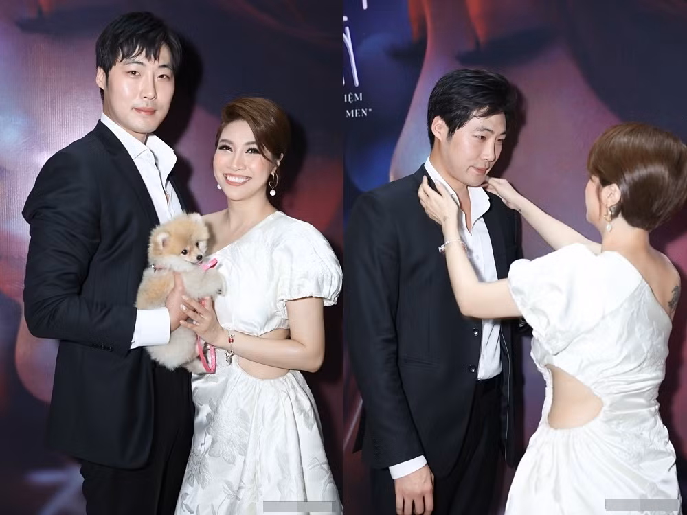 Pha Lê tình tứ với bạn trai Hàn Quốc Emmanuel Shin trong buổi công bố dự án mới của mình. Được biết, Pha Lê và Emmanuel Shin quen nhau vài tháng nhưng tình cảm rất mặn nồng. ‘Một nửa’ của Pha Lê là người Hàn, từng tốt nghiệp đại học ở Mỹ và hiện làm giám đốc một công ty tại Việt Nam.