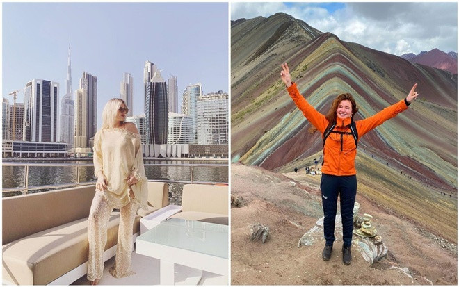 Họ đi du lịch khắp thế giới, ngồi trên du thuyền, sử dụng trang phục và giày hàng hiệu. Ảnh: SCMP.