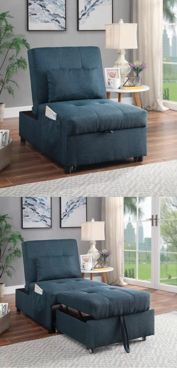 Bạn có thể mở, gấp chiếc ghế sofa ở nhiều tư thế khác nhau tùy theo mục đích sử dụng.