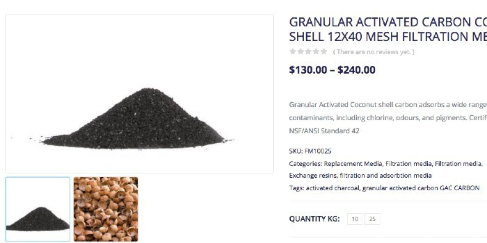 Than hoạt tính làm từ gáo dừa, có giá từ 130-240 USD, tương đương từ 3-5,5 triệu đồng. Than hoạt tính được sử dụng rất rộng rãi trong các ngành sản xuất, dân dụng.