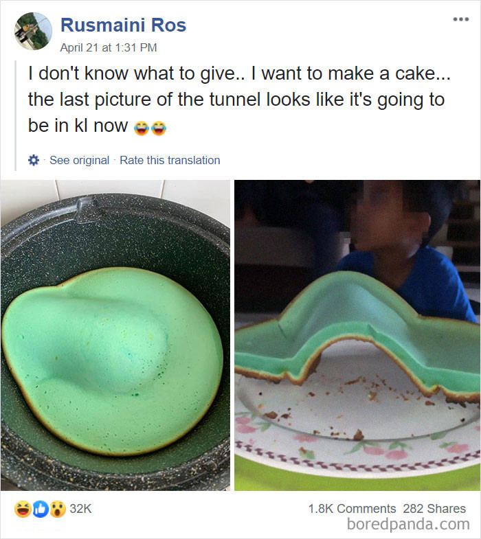 "Định làm cái bánh mà cuối cùng thành đường hầm".