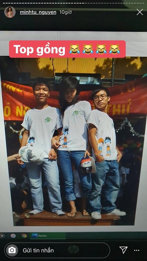 Vóc dáng của Minh Tú từ xưa đã khá cao và chuẩn.