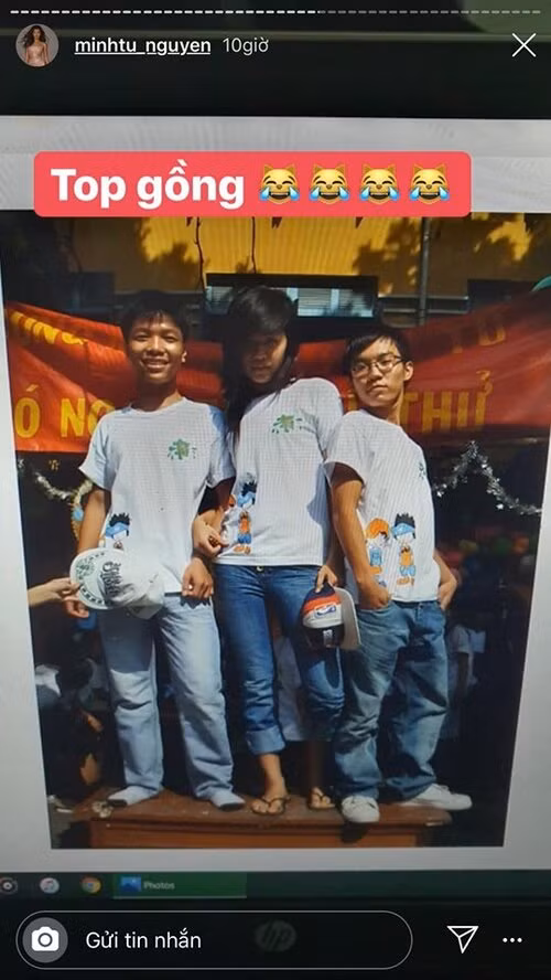 Vóc dáng của Minh Tú từ xưa đã khá cao và chuẩn.