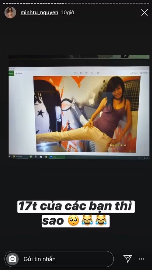 Minh Tú thời đi học cũng giản dị và bá đạo như ai.