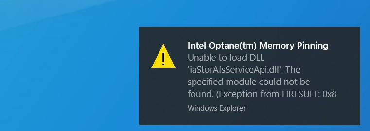 Khắc phục lỗi bộ nhớ Intel Optane do bản cập nhật Windows 10 2004 Khac phuc loi bo nho Intel Optane do ban cap nhat Windows 10 2004