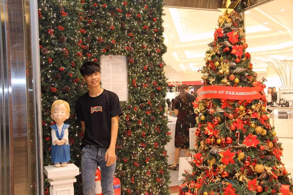 Những cây thông noel là điểm nhấn chủ đạo trong cách trang trí Giáng sinh tại Sài Gòn.