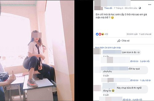 Thậm chí, nhiều dân mạng đã tìm ra danh tính và đào bới hàng loạt bức ảnh cũ được cho là khá "mát mẻ" của cô. Đó là, P.T.Q.A, hiện đang là học sinh cấp 3.