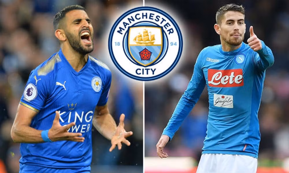 Chuyển nhượng bóng đá từ Manchester Evening News, Man City hy vọng sẽ chốt ngay được hai tiền vệ chất lượng là Mahrez và Jorginho trong tuần này với mức phí trên 100 triệu bảng.