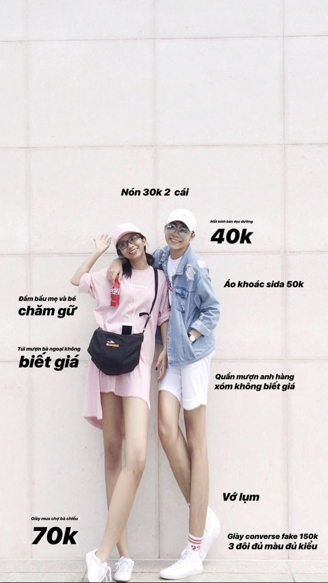 "Mình thích thì mình đi mượn thôi!" cần gì phải có đôi già 60.000.000 đồng hay khẩu trang giá 1.400.000 đồng.