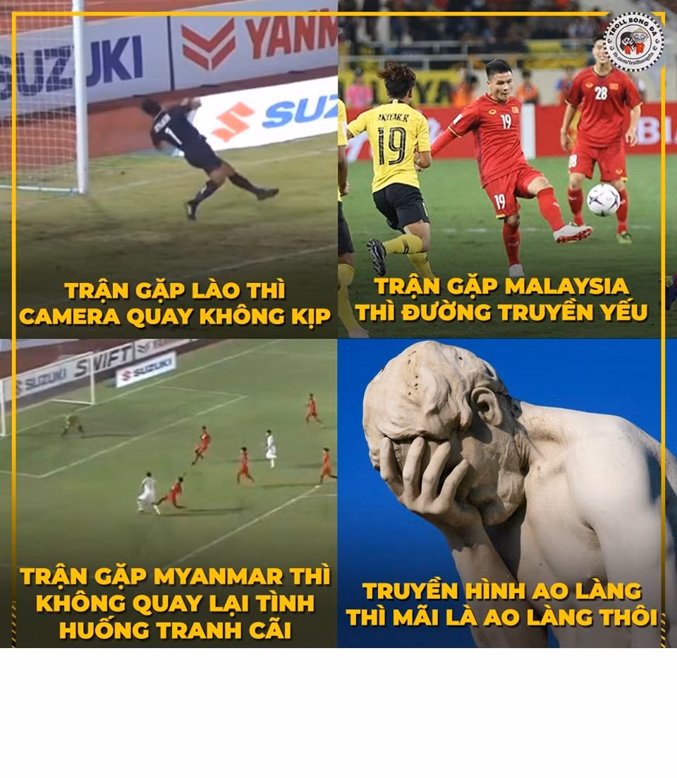Dân mạng quá buồn chán với công nghệ truyền hình ao làng tại AFF Cup năm nay.