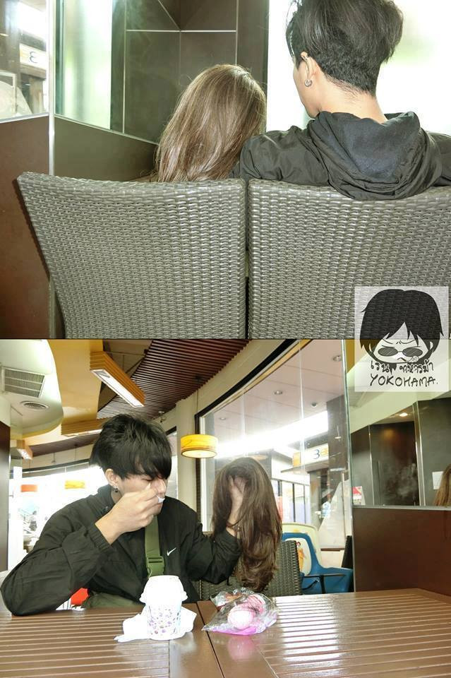 Đi ăn cùng bạn gái tự "dựng nên".