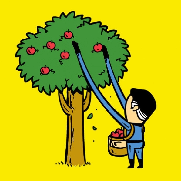 Người cao su Mr.Fantastic (trong phim “Bộ tứ siêu đẳng”) rất phù hợp với nghề hái hoa quả nhờ cánh tay có thể kéo dài của mình.