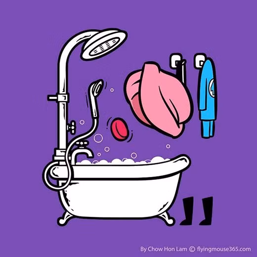 Susan đặc biệt xinh đẹp và gợi cảm khi ngâm mình trong bồn tắm. Ảnh: Chow Hon Lam.