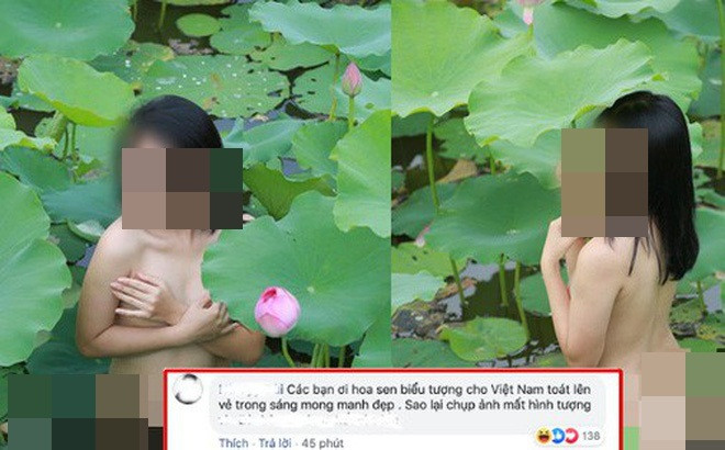 Trong khi đó, 1 số dân mạng lại lo cho sức khỏe của cô gái: "Mà đầm sen toàn bùn lâu ngày, độ bẩn chắc khỏi phải bàn, chụp được bộ ảnh không khéo về rước bệnh tật vào thân đó chứ. Đừng ai học theo nha!".