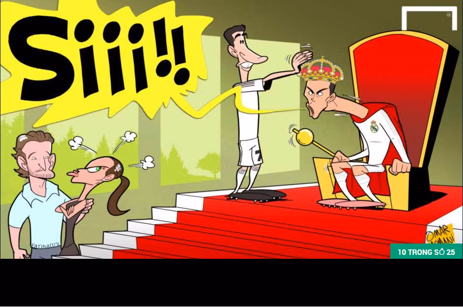 Cris Ronaldo cảm thấy rất tức giận khi chứng kiến bạn gái cũ của mình sánh bước với huyền thoại của Real Madrid một thời là Raul Gonzalez.