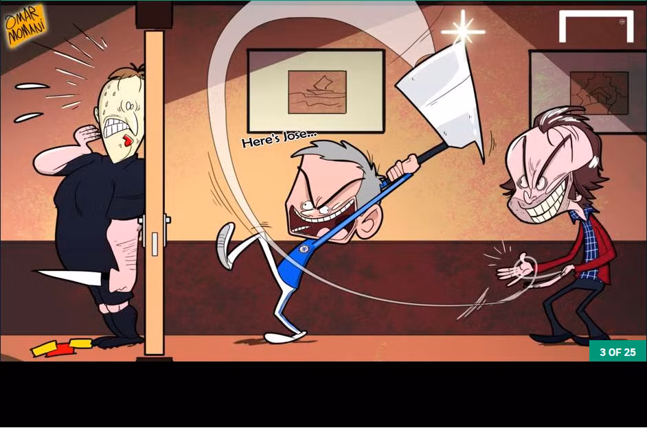 HLV Mourinho đòi giết trọng tài khi đã đuổi Matic khỏi sân và đuổi chính HLV này lên khán đài dẫn đến trận thua đau đớn 1-2 của Chelsea trước West Ham United.