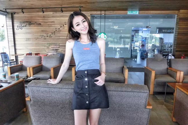 Cùng ngắm thêm những hình ảnh khác của "nữ thần nụ cười" Eva. Ảnh trong bài: Facebook nhân vật.