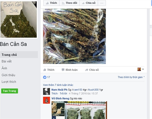 Không chỉ bán những sản phẩm đã qua chế biến, trên mạng xã hội những sản phẩm như hạt giống, lá xanh cũng được chào bán khá công khai.