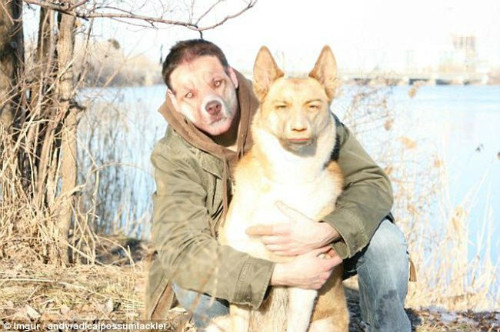 Những bức ảnh chủ nhân chụp với thú cưng như thế này cũng trở thành nguyên liệu bất tận cho trò chế ảnh hoán đổi khuôn mặt vừa oái oăm, vừa hài hước.