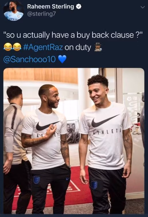 Phong độ ấn tượng của Jadon Sancho thu hút sự quan tâm từ 1 loạt đại gia Châu Âu, trong đó có cả 2 đại diện thành Manchester. Nếu như MU sẵn sàng chi đến 100 triệu bảng để thuyết phục Dortmund thì City cũng khát khao đón "người con lưu lạc" trở lại Etihad.