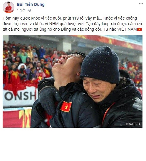 Sau thất bại tại trận chung kết U23 châu Á trước U23 Uzbekistan, tâm trạng của các cầu thủ U23 Việt Nam là rất buồn. Họ đã lên mạng xã hội xin lỗi NHM nước nhà vì đã không thể mang được chiếc cúp danh giá của giải đấu cấp châu lục ở lứa tuổi 23 về nước.