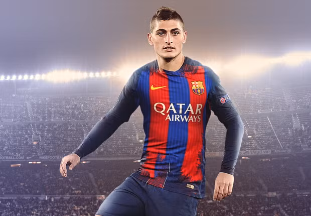 Barca chưa đạt thỏa thuận mua Verratti: Theo thông tin chuyển nhượng bóng đá từ Giám đốc thể thao của Barcelona Roberto Fernandez, đội chủ sân Nou Camp vẫn chưa đạt được thỏa thuận chiêu mộ tiền vệ Marco Verratti như giới truyền thông đồn thổi. "Cậu ấy hiện vẫn còn hợp đồng với PSG và vẫn đang thuộc biên chế của đội bóng thủ đô nước Pháp. Chúng tôi vẫn chưa đạt được thỏa thuận nào ở thương vụ này". Ảnh: FC Barca