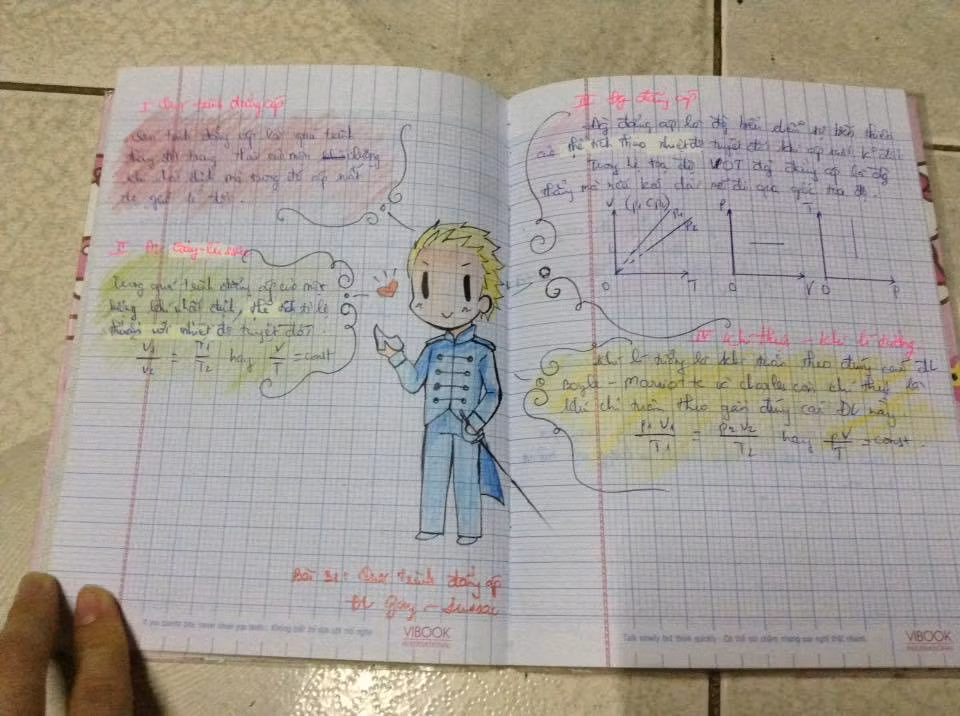 Nhiều dân mạng cho rằng, đây có lẽ chỉ là quyển vở ghi Vật Lý phụ vì nếu vỡ như này đến lúc kiểm tra vở định kì, giáo viên sẽ không chấp nhận và có hình thức kỉ luật ngay lập tức.