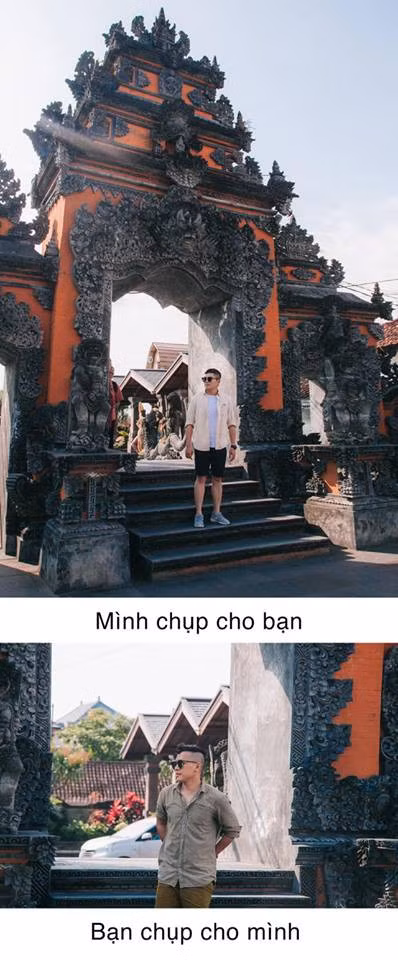 Mới đây, một thành viên có nickname Nguyen Quang Tam đã đăng trong group trên MXH vài tấm hình so sánh giữa việc mình chụp ảnh cho bạn thì đẹp mê ly, còn bạn chụp cho mình thì chẳng biết giấu mặt đi đâu.