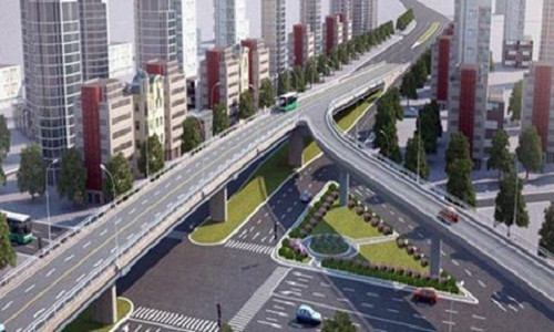 Thiết kế cầu vượt thép ở Ngã sáu Gò Vấp. Ảnh: Sở GTVT