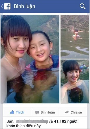 Thời điểm nổi tiếng, hot girl tắm suối - Lò Hải Yến là nữ sinh của trường Cao đẳng Kinh tế Kỹ thuật Điện Biên.