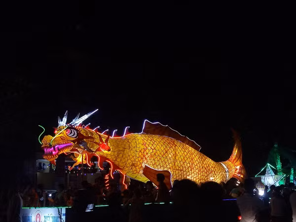 Cá chép hóa rồng ở một địa phương khác.