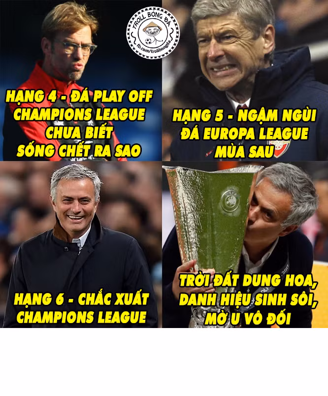 Dù chỉ đứng ở hạng 6 nhưng với chức vô địch Europa League, M.U vẫn đường hoàng tiến vào vòng bảng cúp C1 châu Âu.