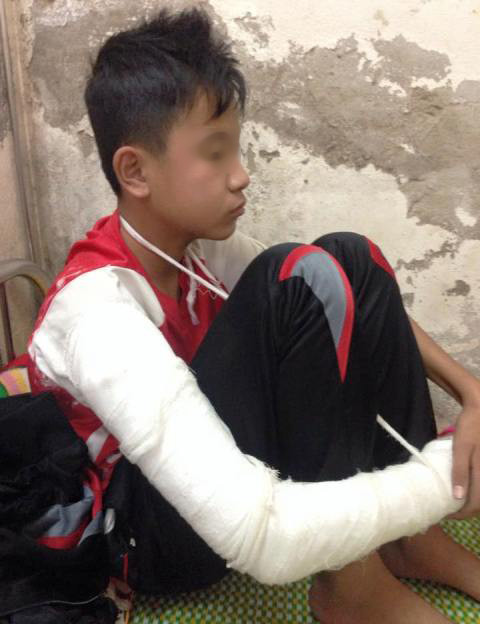 Xon xao thong tin thay giao danh hoc sinh phai bo bot