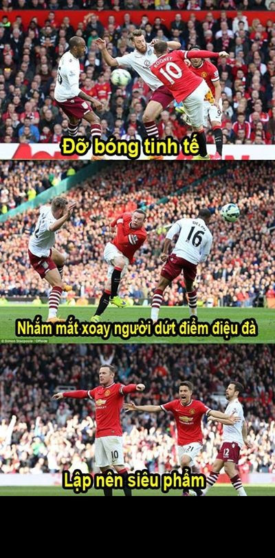Trong trận đấu với Aston Villa vừa qua, Rooney (MU) đã lập siêu phẩm từ cú quay người sút bóng khá đẹp.