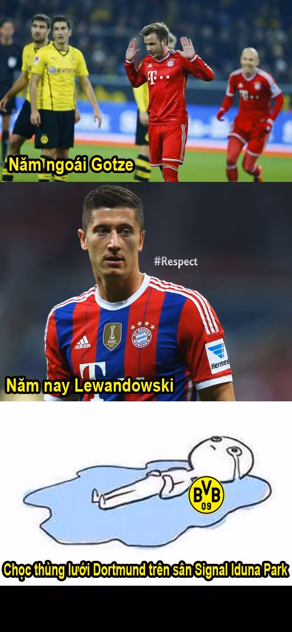 Trong những cuộc đối đầu giữa Dortmund và Bayern Munich gần đây, Goetze và Lewandowski - người cũ của Dortmund là những người hạ sát đội bóng này.