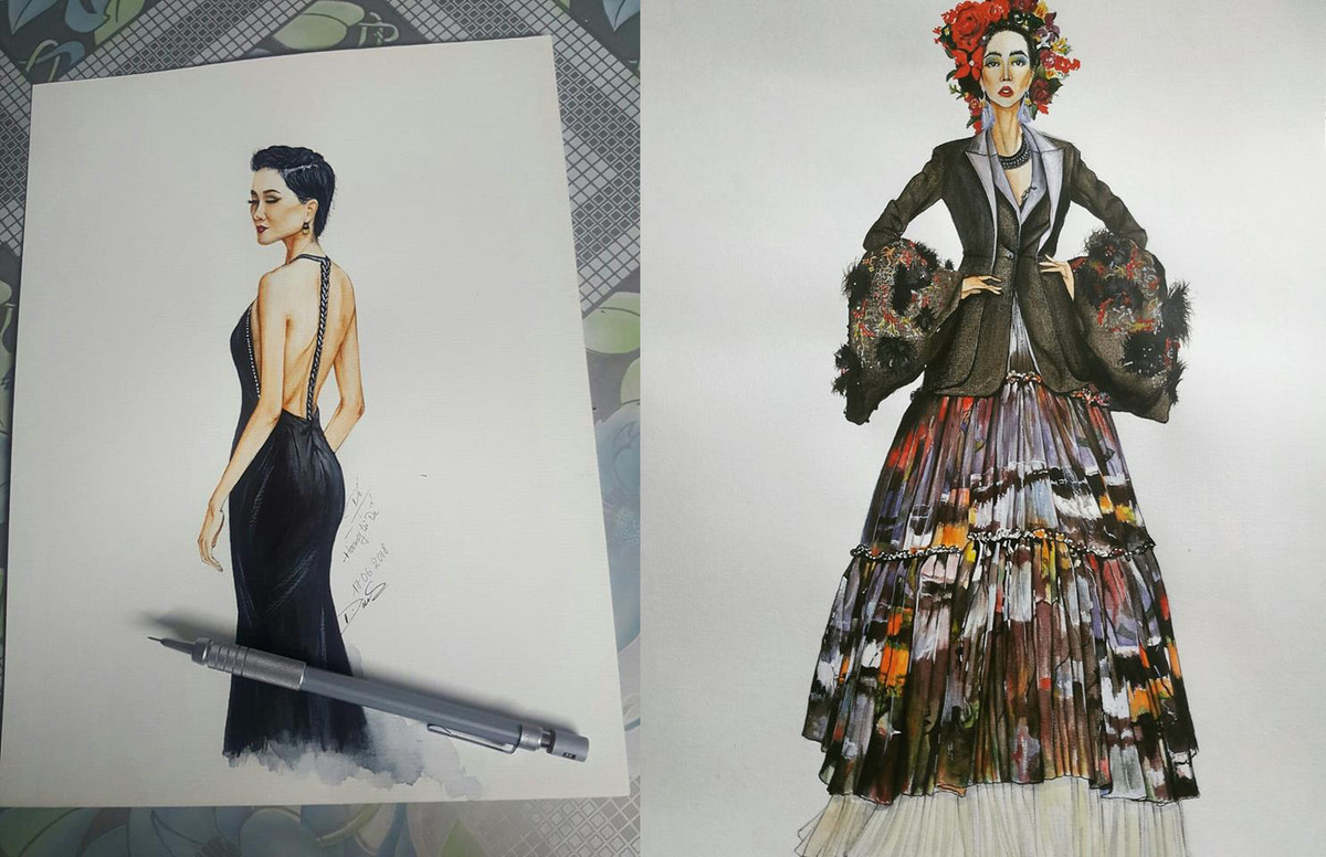 Chia sẻ với mọi người, Văn Định cho biết ban đầu việc vẽ tranh chân dung chỉ là do đam mê và yêu thích hội họa chứ không hẳn xuất phát từ ý tưởng kinh doanh, dần về sau, người người truyền tay nhau những bức tranh vẽ quá xuất sắc của anh chàng đã làm cho mọi người tìm đến với cậu bạn 9x nhiều hơn.