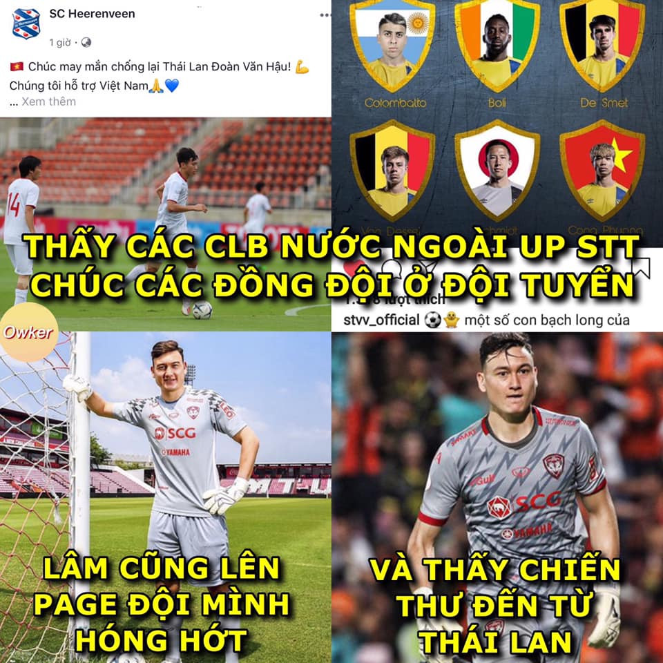 Trong khi các đồng đội được CLB chúc mừng trước trận đấu. Văn Lâm nhận trái đắng khi "mò" lên fanpage của CLB Muangthong United trước trận đấu của đội tuyển Việt Nam và Thái Lan.