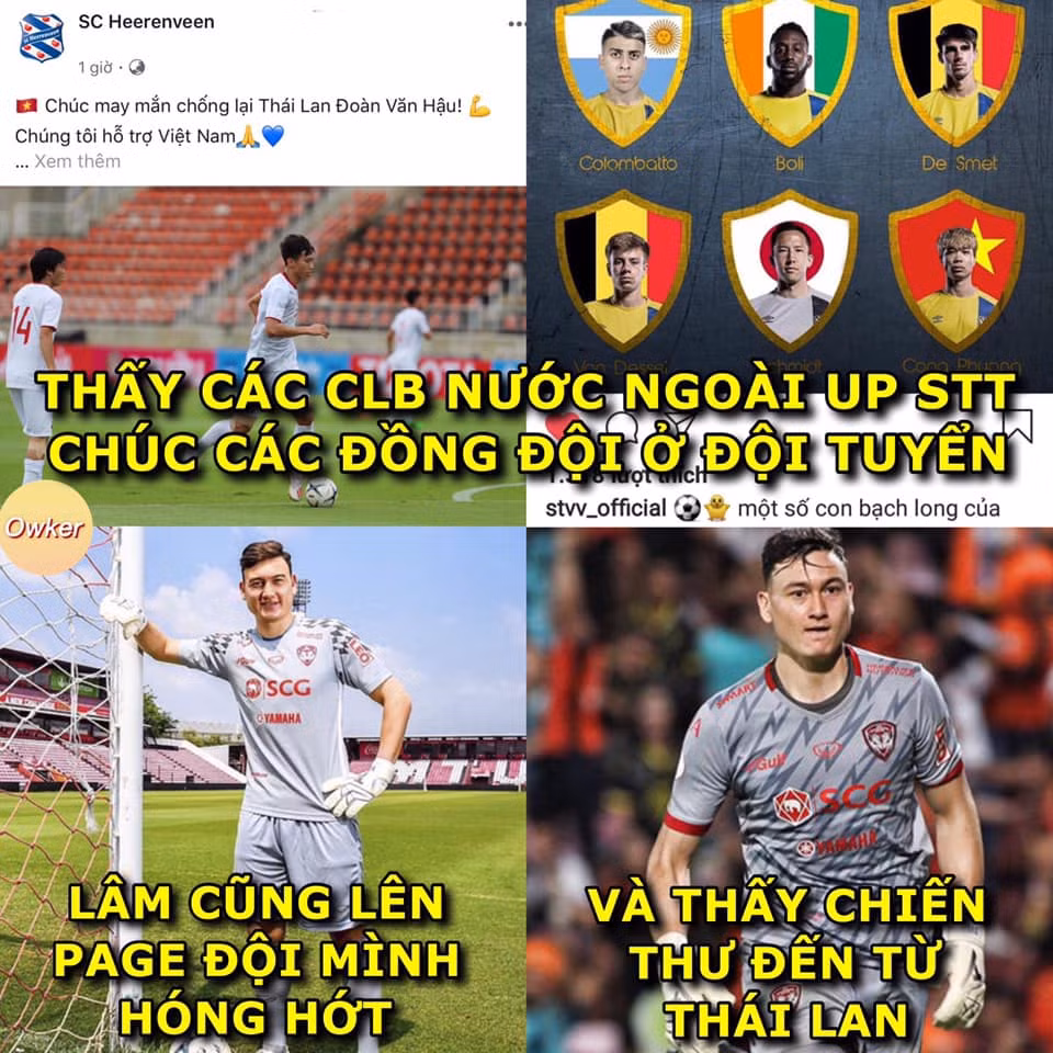 Trong khi các đồng đội được CLB chúc mừng trước trận đấu. Văn Lâm nhận trái đắng khi "mò" lên fanpage của CLB Muangthong United trước trận đấu của đội tuyển Việt Nam và Thái Lan.