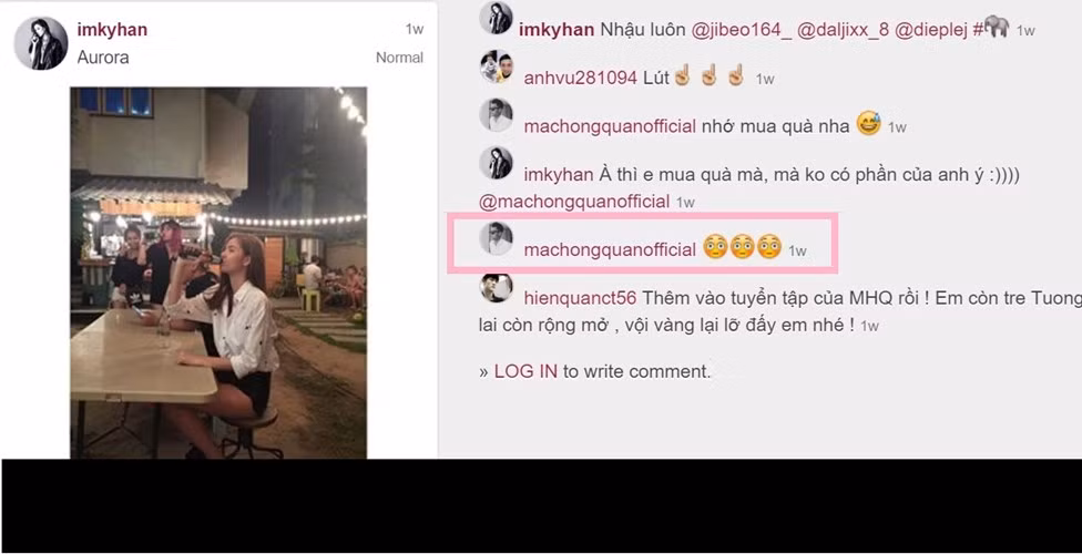 Bên cạnh đó là những lời đáp trả cũng hết sức mùi mẫn trên mức bạn bè của chân sút chủ lực đang thuộc biên chế CLB Than Quảng Ninh.