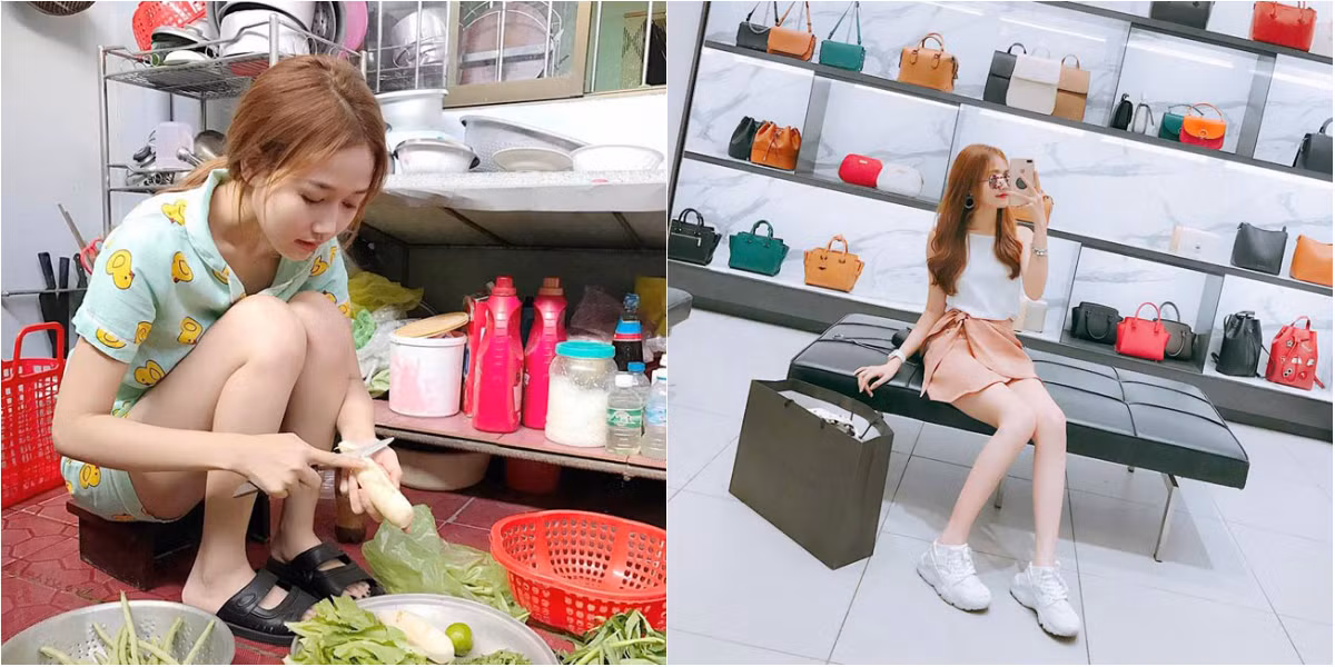 Nhung Gumiho được biết đến là cô gái có gu ăn mặc cá tính, đa phong cách. Nhưng khi ở nhà, hot girl Sài thành cũng giản dị như mọi cô gái.