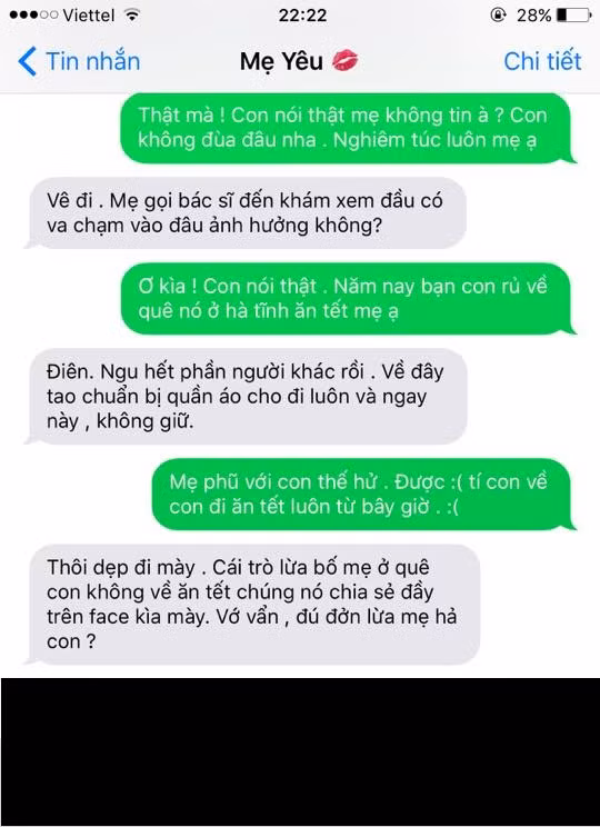 Không may cho thành viên này khi gặp phải ông bố, bà mẹ thường xuyên cập nhật thông tin trên mạng Facebook.