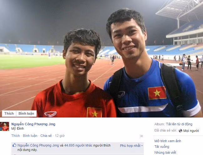 Cong Phuong thich thu khoe anh chup voi ban sao gay sot