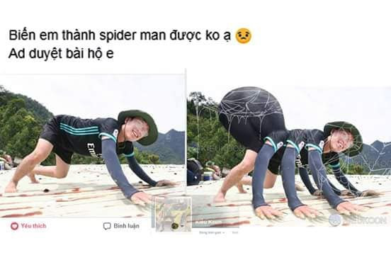 Chỉ là spider man khi vẫn trong hình hài con nhện.