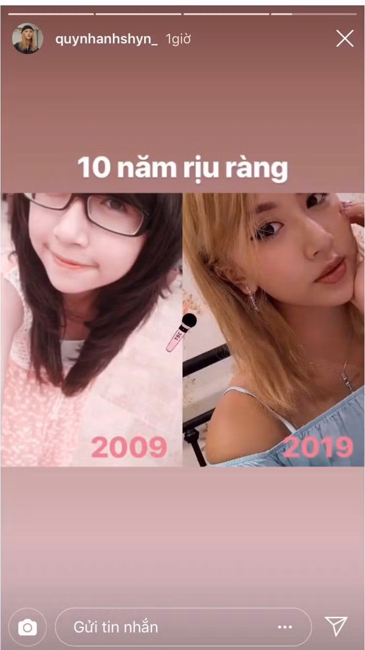 Quỳnh Anh Shyn cũng đã có sự thay đổi chóng mặt, từ hình tượng kẹo ngọt sang vô cùng cá tính